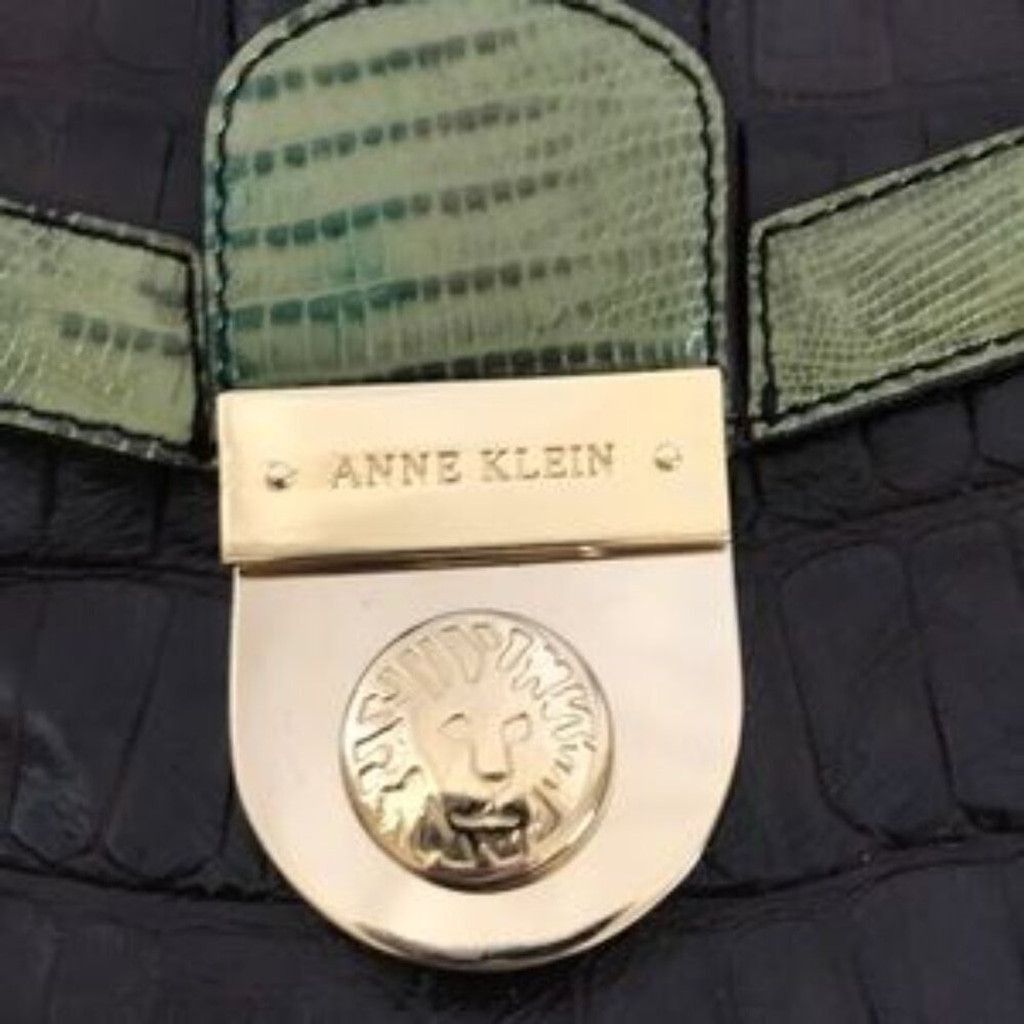 Anne Klein Anne Klein drk brown & green leather purse Size ONE SIZE - 5 Thumbnail