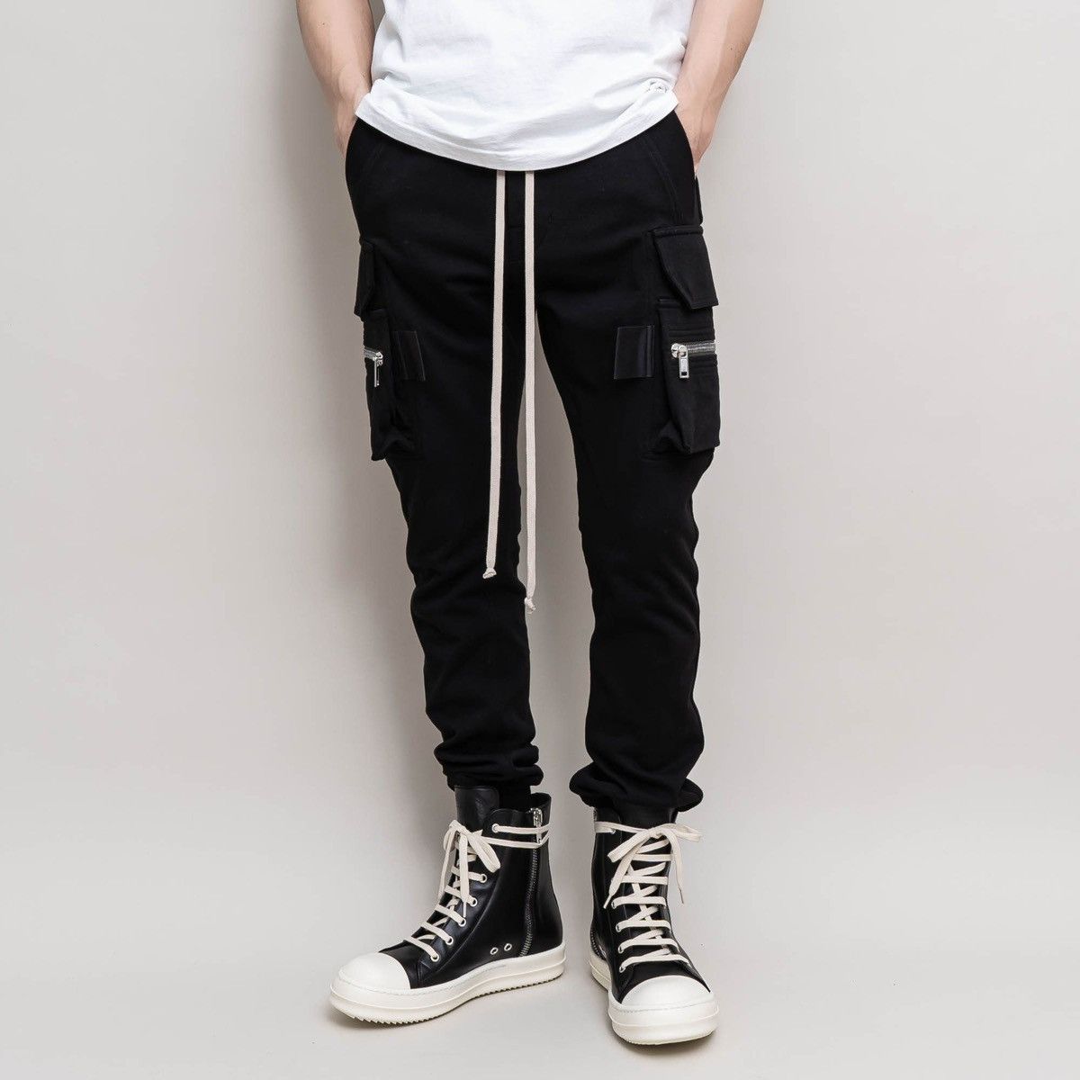 Rick Owens SS23 MASTODON CARGO JOGGERS DRAWSTRING PANTS EU50 | Grailed