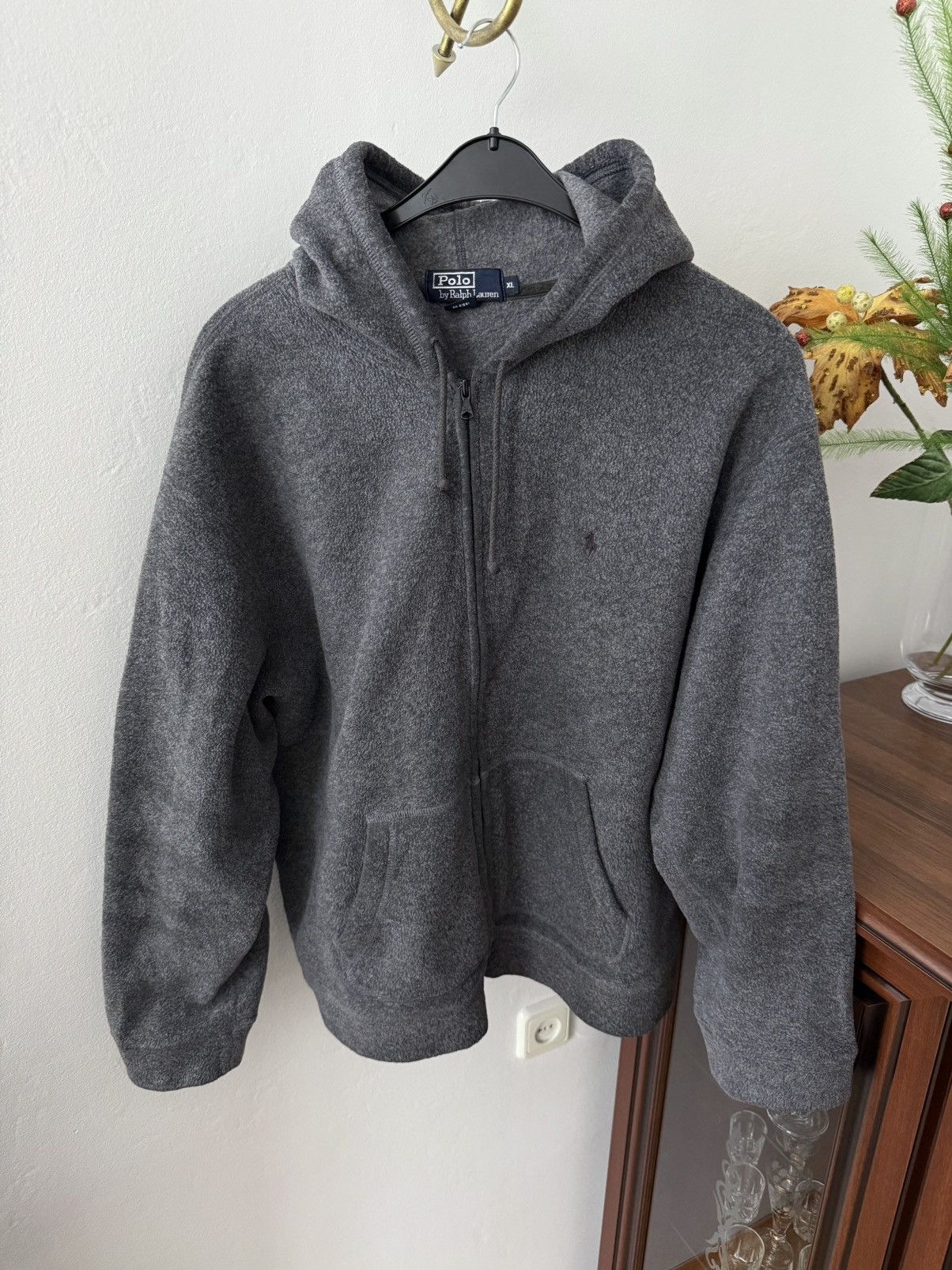 Polo Ralph Lauren Vintage Polo Ralph Lauren Fleece Zip Up Hoodie Size US XL / EU 56 / 4 - 1 Thumbnail