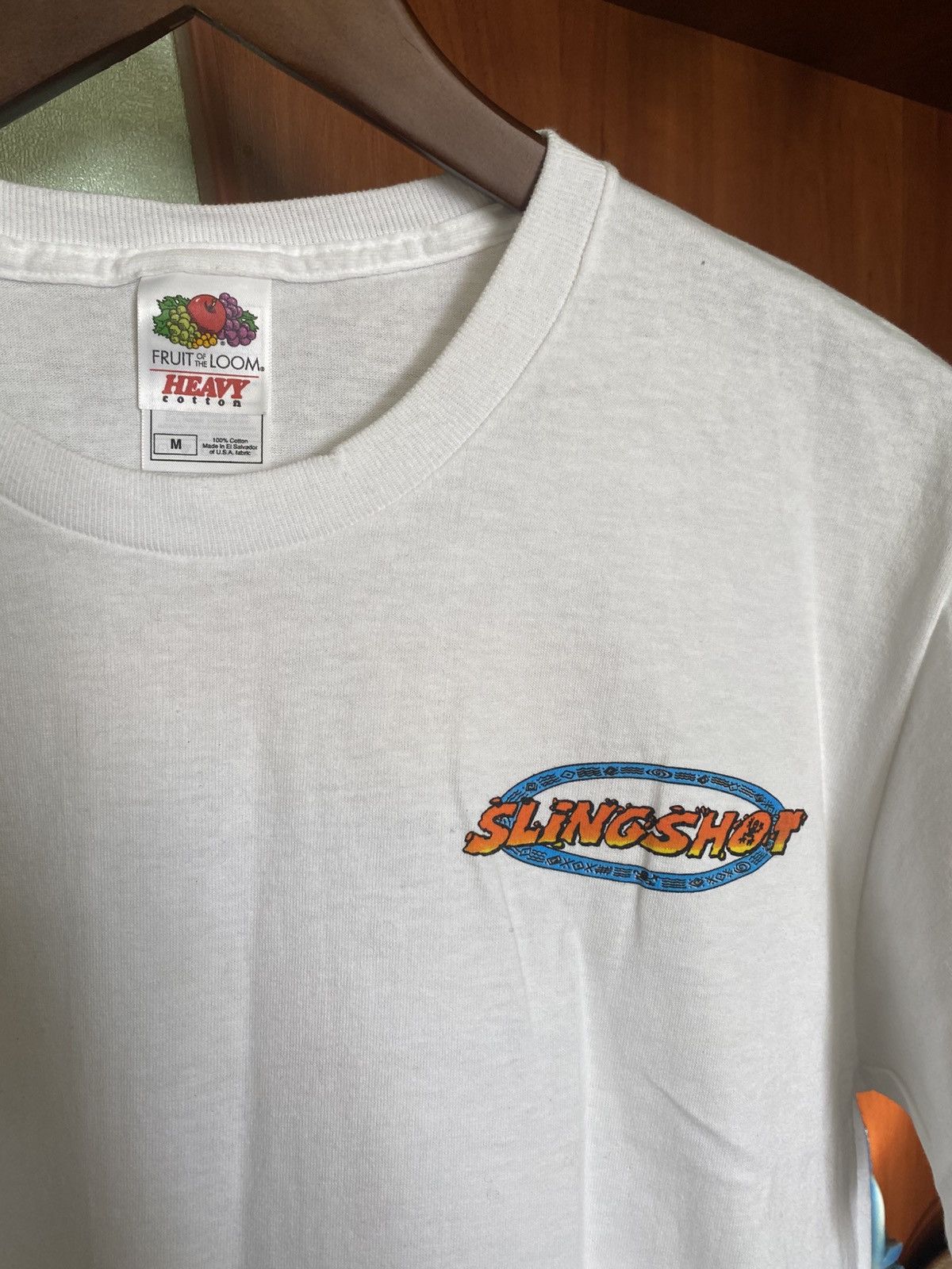 Other Vintage Y2K Slingshot Roller Coaster Florida White T Shirt Size US M / EU 48-50 / 2 - 5 Thumbnail