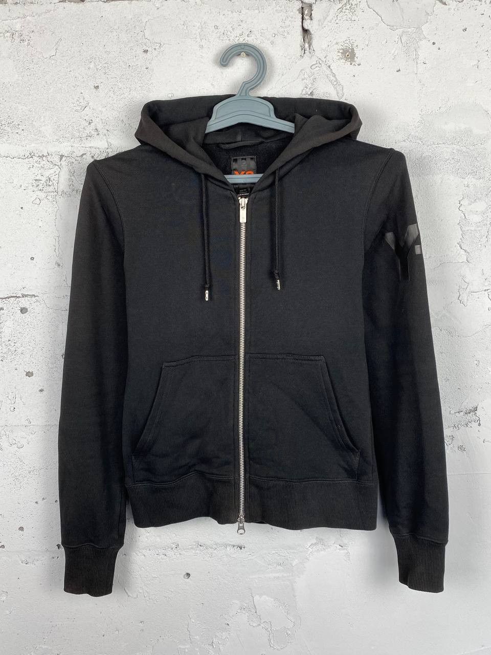 Y3 Yohji Yamamoto x Adidas Sleeve Logo Black Zip Hoodie