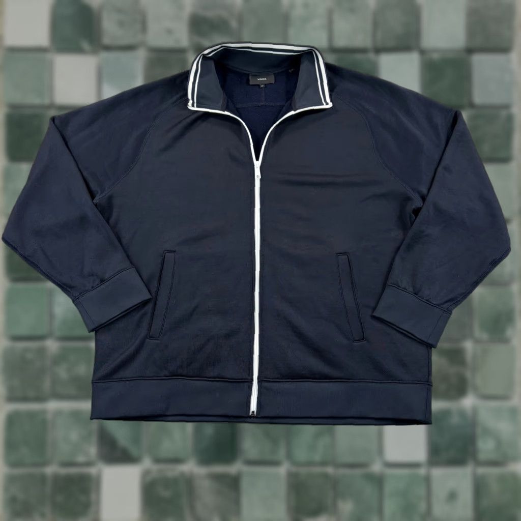 Vince VINCE Track Jacket Coast Blue Full Zip Slim Fit 2XL Men Windbreaker Designer Size US XXL / EU 58 / 5 - 1 Thumbnail