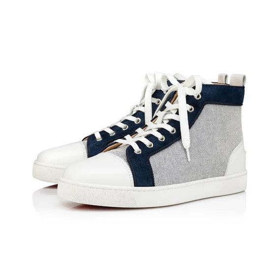 Christian Louboutin o1s1wg110924 Louis Orlato Flat High Sneaker in Blue Size US 9 / EU 42 - 1 Thumbnail