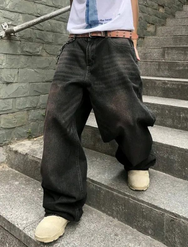VIBE Distressed Solid Color Jeans sh Size US 39 - 7 Thumbnail