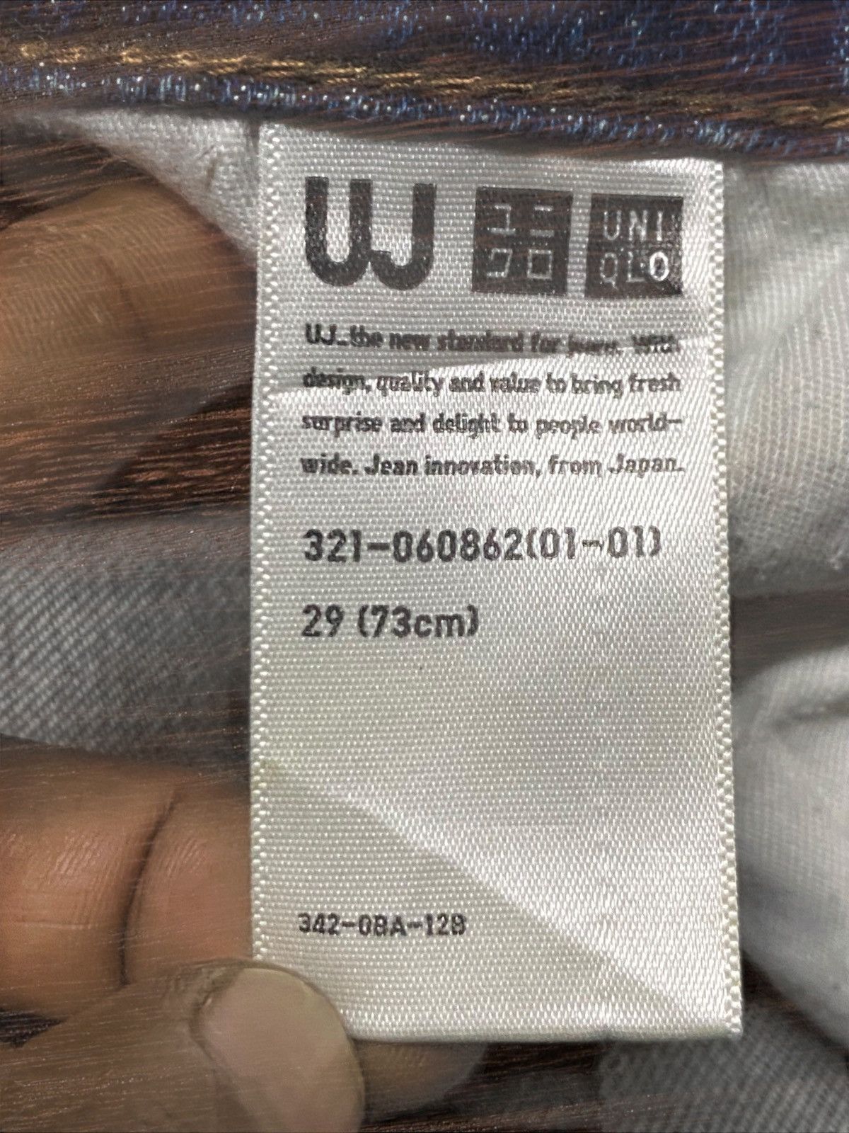Jun Takahashi Vintage Japanese Brand Uniqlo Fade Wash Distressed Slim Jean Size US 30 / EU 46 - 16 Thumbnail