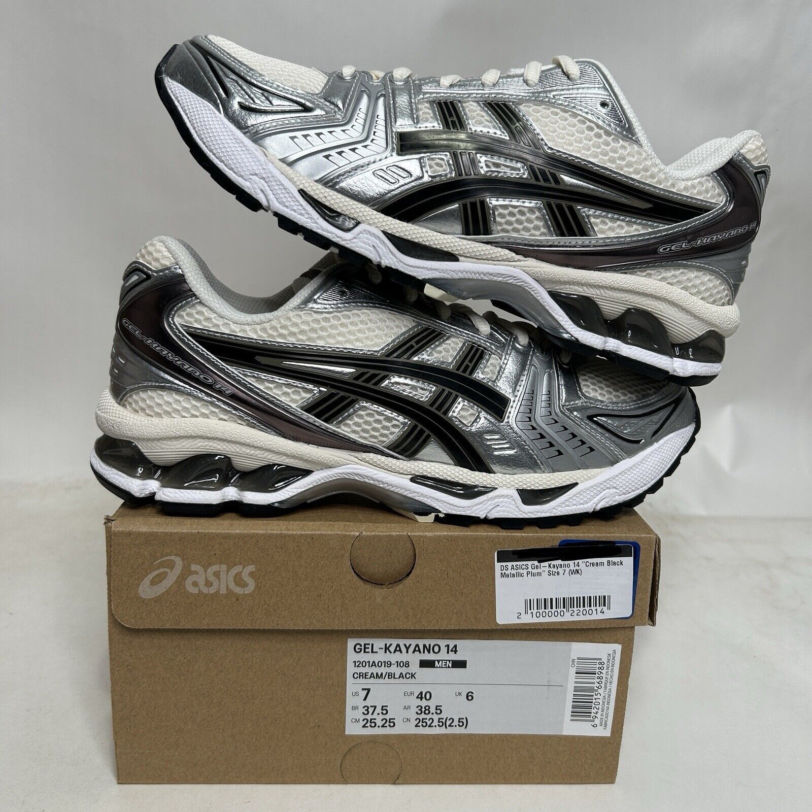 ASICS Gel-Kayano 14 “Cream Black Metallic Plum” 2024