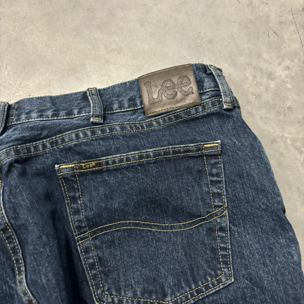 Japanese Brand × Vintage Crazy Vintage Y2K/2000s Baggy Dark Wash Skater Denim Jeans! Size US 40 / EU 56 - 7 Thumbnail