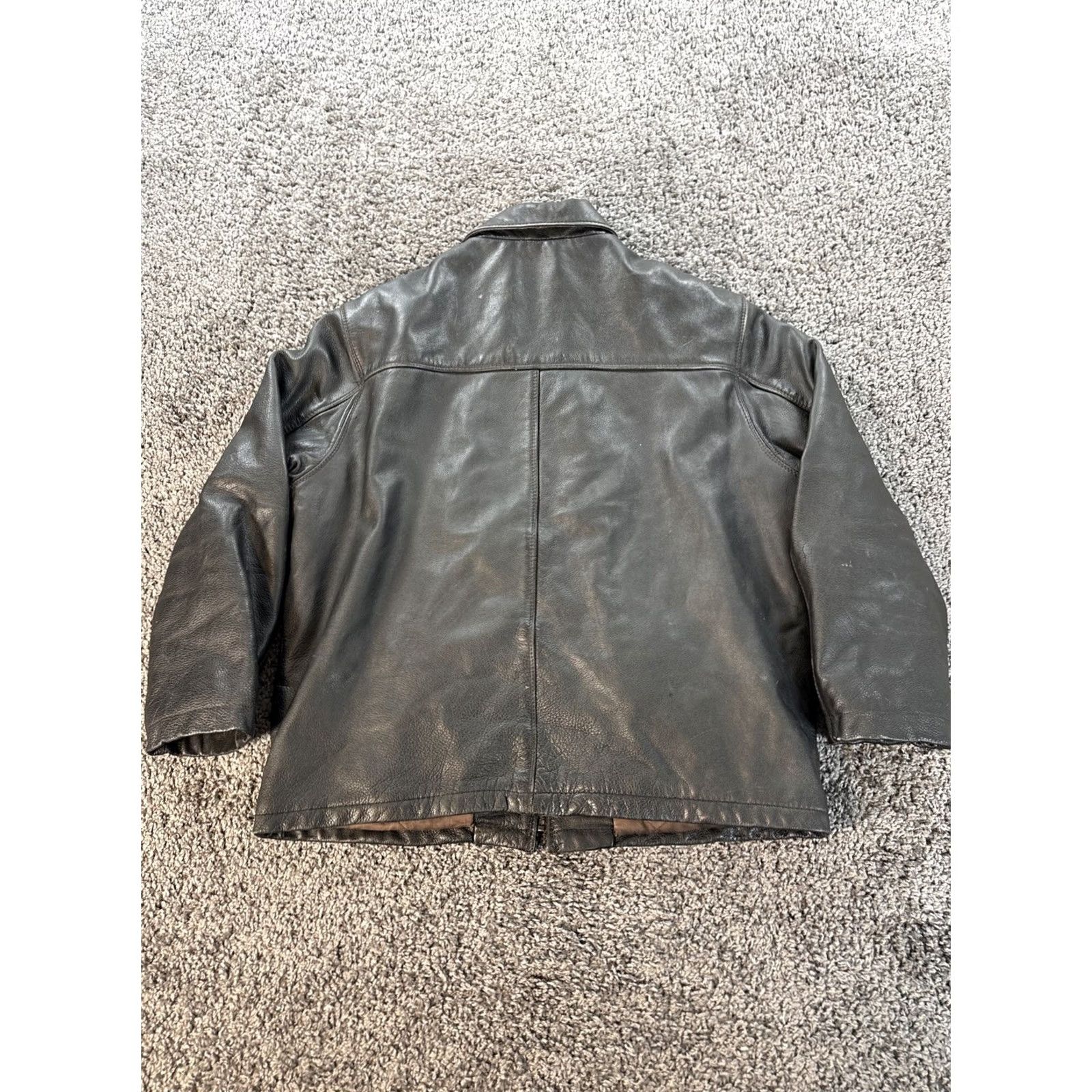 Vintage VINTAGE Danier Jacket Motorcycle XL Men Black Leather Full Zip 90s Cafe Style Biker Racing Casual Mens Size US XL / EU 56 / 4 - 5 Thumbnail