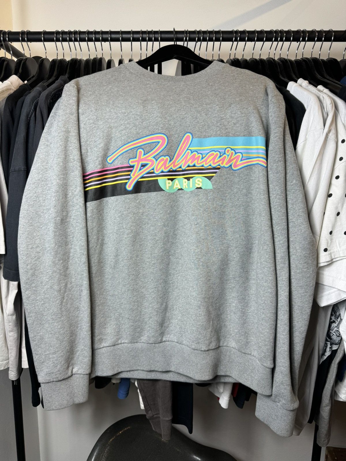 Balmain Balmain Paris Logo Crewneck Sweatshirt - Large Size US L / EU 52-54 / 3 - 2 Thumbnail