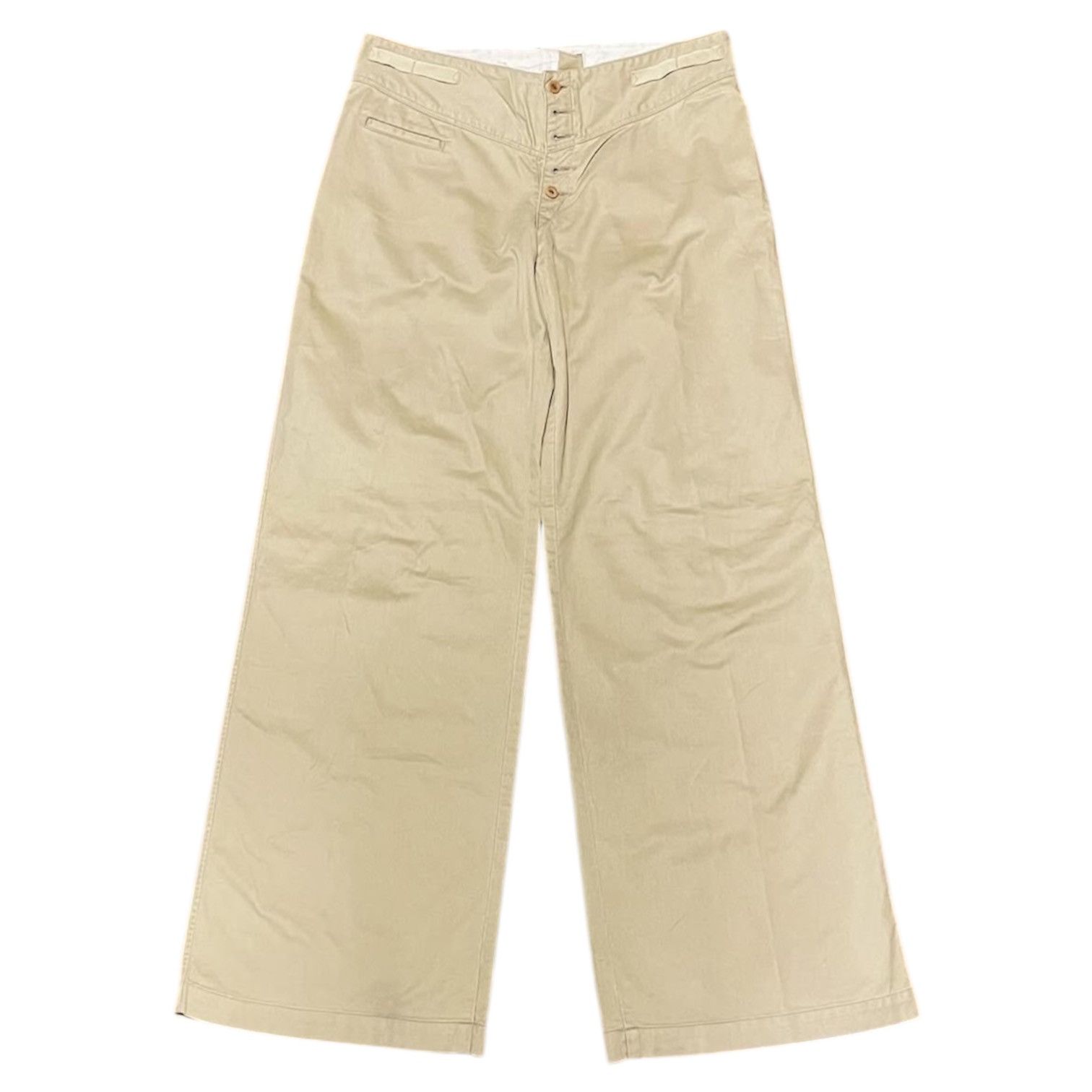 45rpm 2000s 45 RPM Wide Leg Cinch Button Fly Trousers Pants Size US 30 / EU 46 - 1 Thumbnail