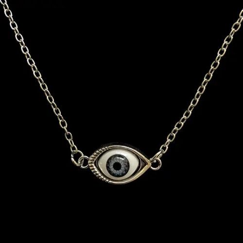 Jewelry Hirakawa x Akai Eye Ball Necklace Punk Grunge Chain Size ONE SIZE - 7 Thumbnail