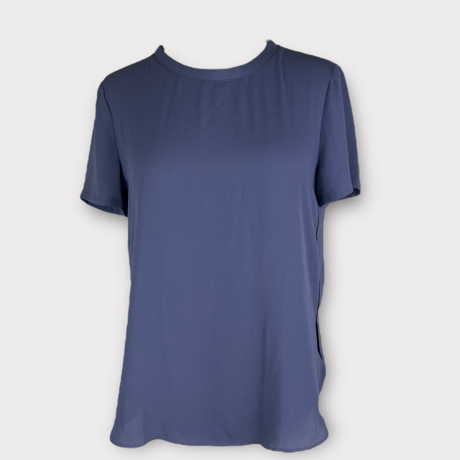 Ann Taylor Ann Taylor LOFT | Casual Gray Short Sleeve Top | XS Size XS / US 0-2 / IT 36-38 - 1 Thumbnail