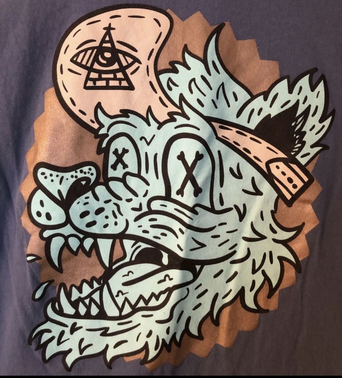 VIBE Tee: Awesome Sole Addiction Wolf Medium Bailey Apparel Vibes Size US M / EU 48-50 / 2 - 3 Thumbnail