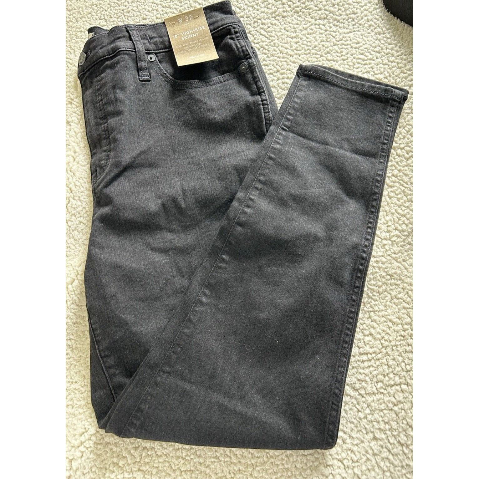 Madewell10 High-Rise Skinny Jeans in Black Frost Women Size