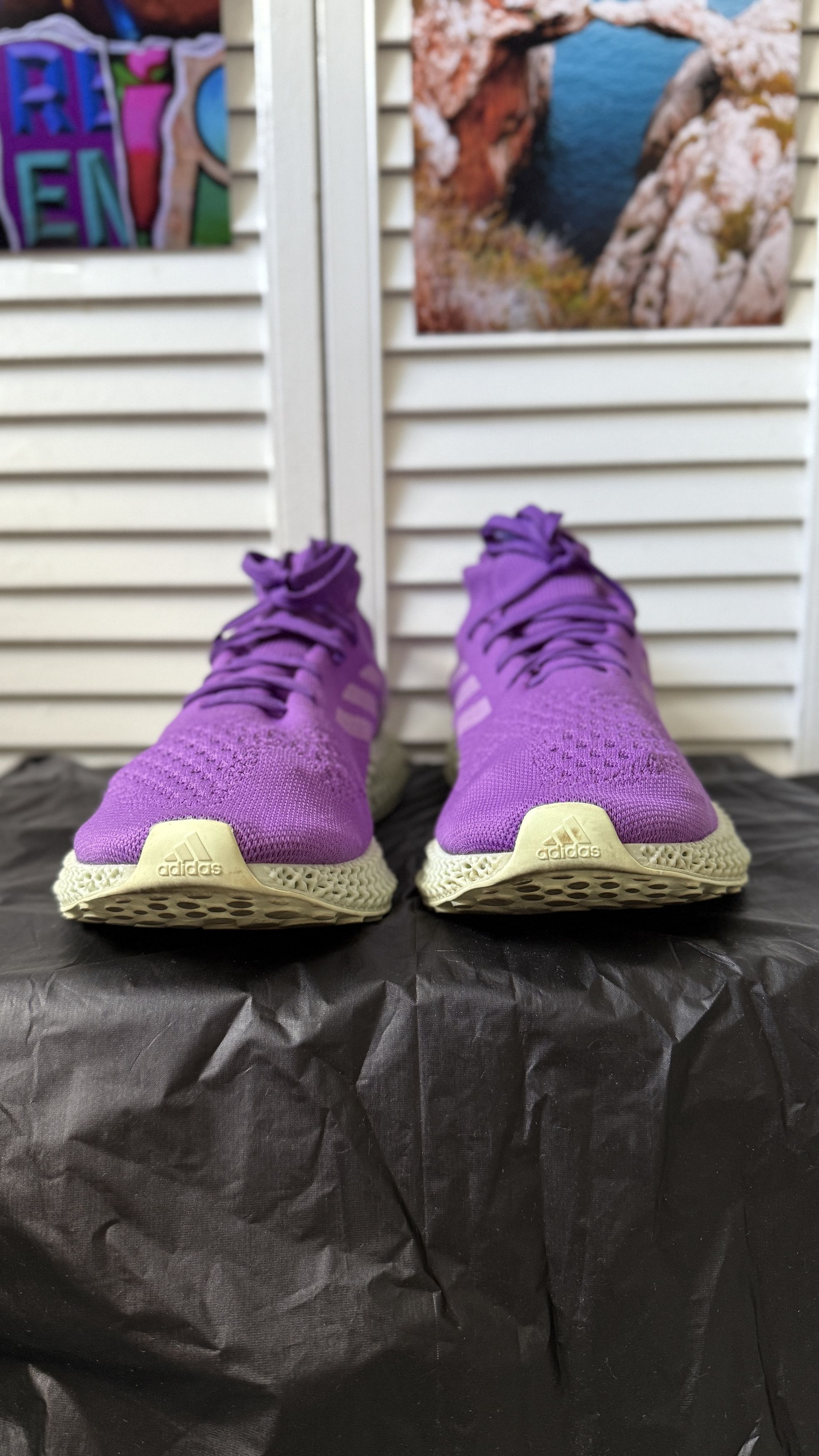 Adidas × Human Made 4D Runner 'Active Purple' Size US 12 / EU 45 - 4 Thumbnail