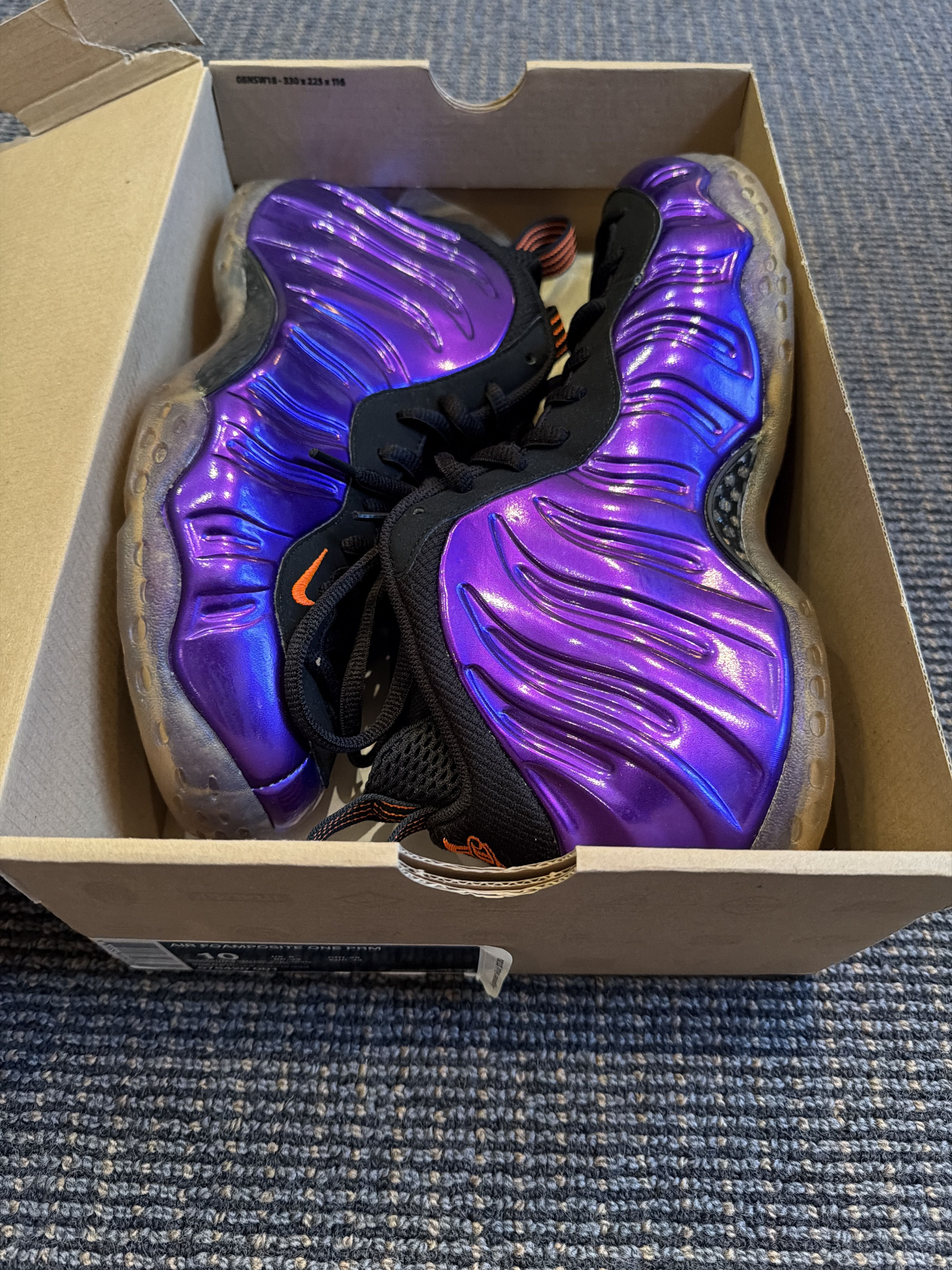 Nike Air Foamposite One PRN Phoenix Suns Size US 10 / EU 43 - 2 Thumbnail