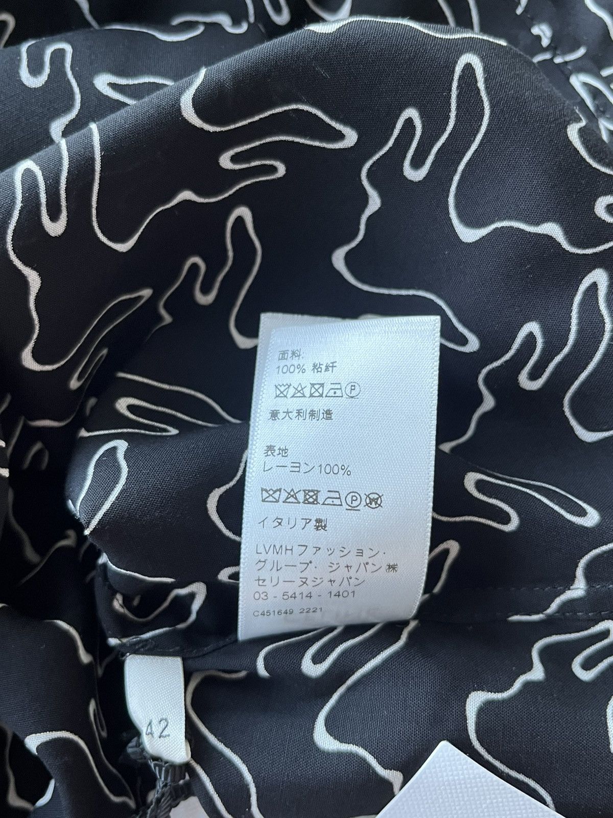 Celine × Hedi Slimane Super Runway Geometric Logo Shirt Celine Hedi Slimane Rare Size US XL / EU 56 / 4 - 18 Thumbnail