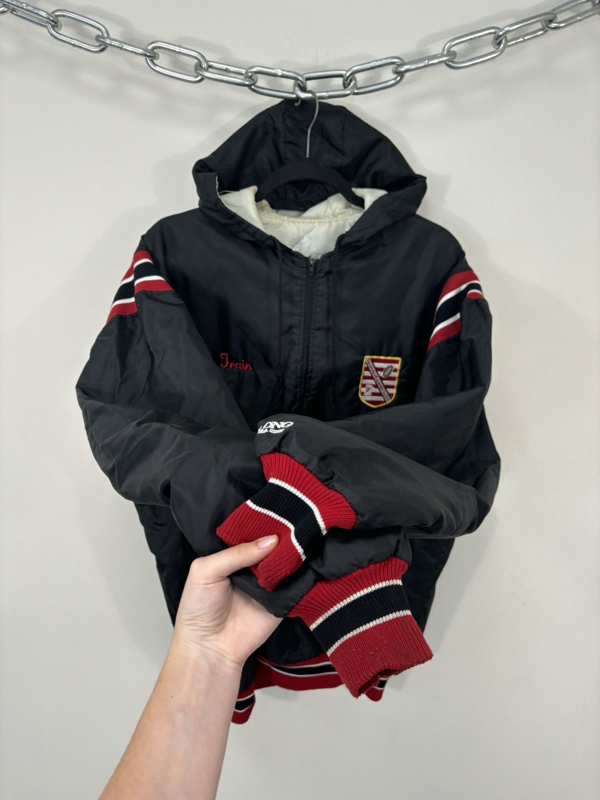 Delong Vintage 90s DeLong USA College Fairfield Rugby Anorak Jacket Size US XL / EU 56 / 4 - 11 Thumbnail