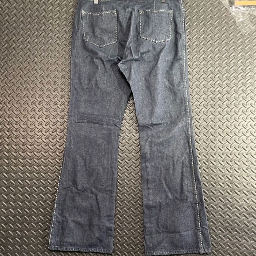 Gap VINTAGE GAP Jeans Denim Women's Size 10 Dark Blue Wide Leg Flare Western Style Size 32" / US 10 / IT 46 - 2 Thumbnail