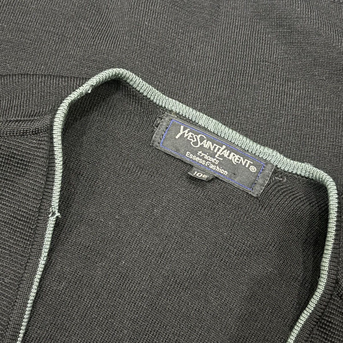 Vintage Vintage Yves Saint Laurent YSL Logo Knit Vest Size US M / EU 48-50 / 2 - 6 Thumbnail