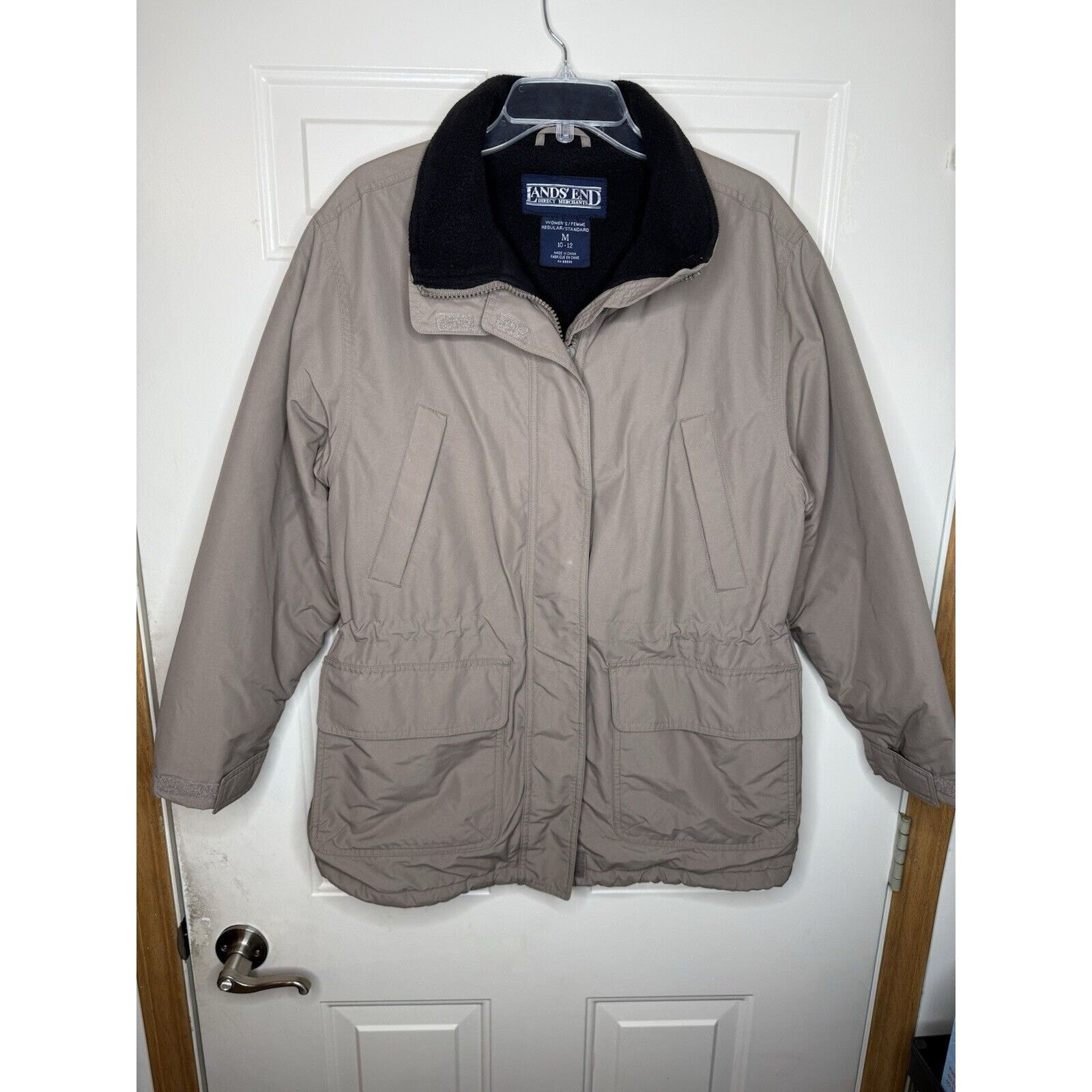 Lands' End Lands End Parka Coat Sherpa Lined Women’s Medium Beige Size M / US 6-8 / IT 42-44 - 1 Thumbnail