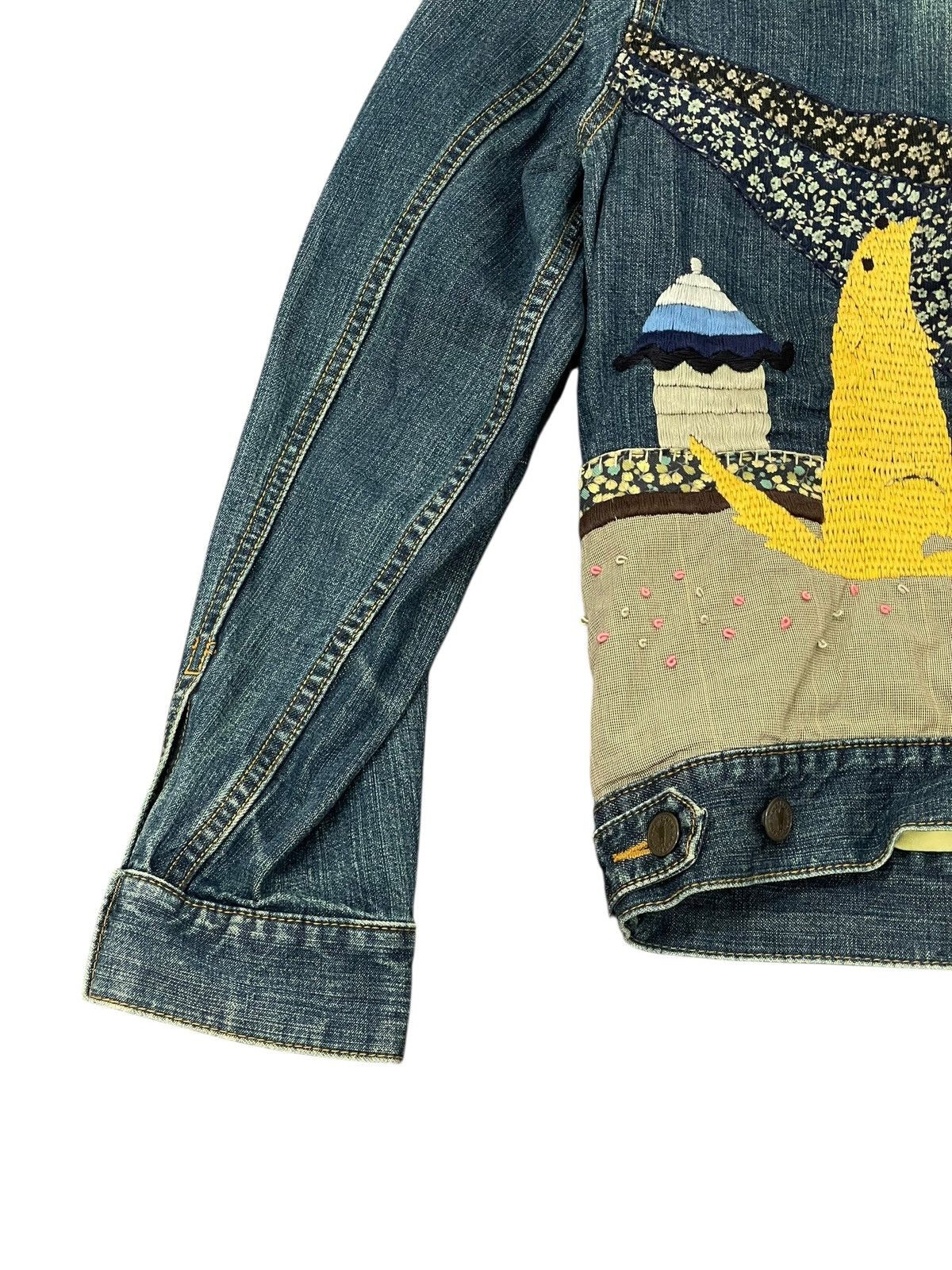 Comme des Garcons Embroydery Art Sarah Brand Denim Jacket 7🟩2 Size US S / EU 44-46 / 1 - 2 Thumbnail