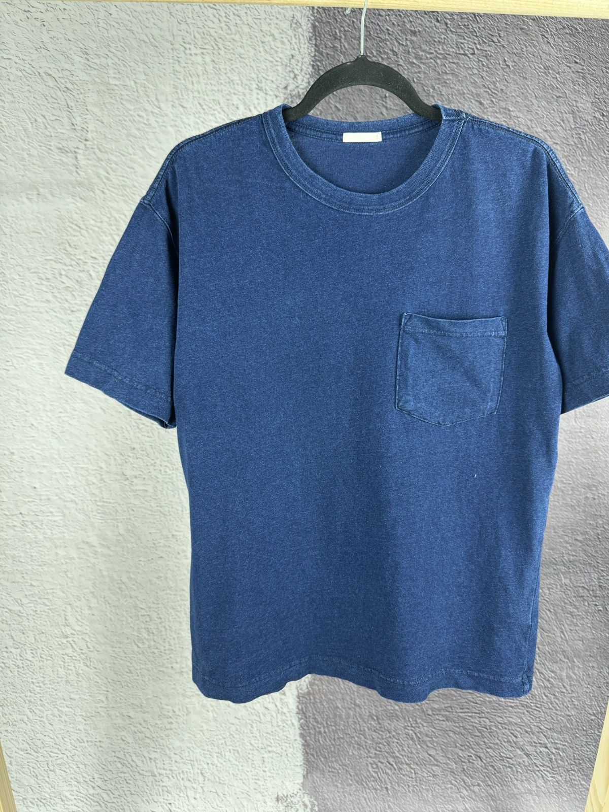 GU × Japanese Brand GU basic blue pocket tee shirt Size US S / EU 44-46 / 1 - 6 Thumbnail