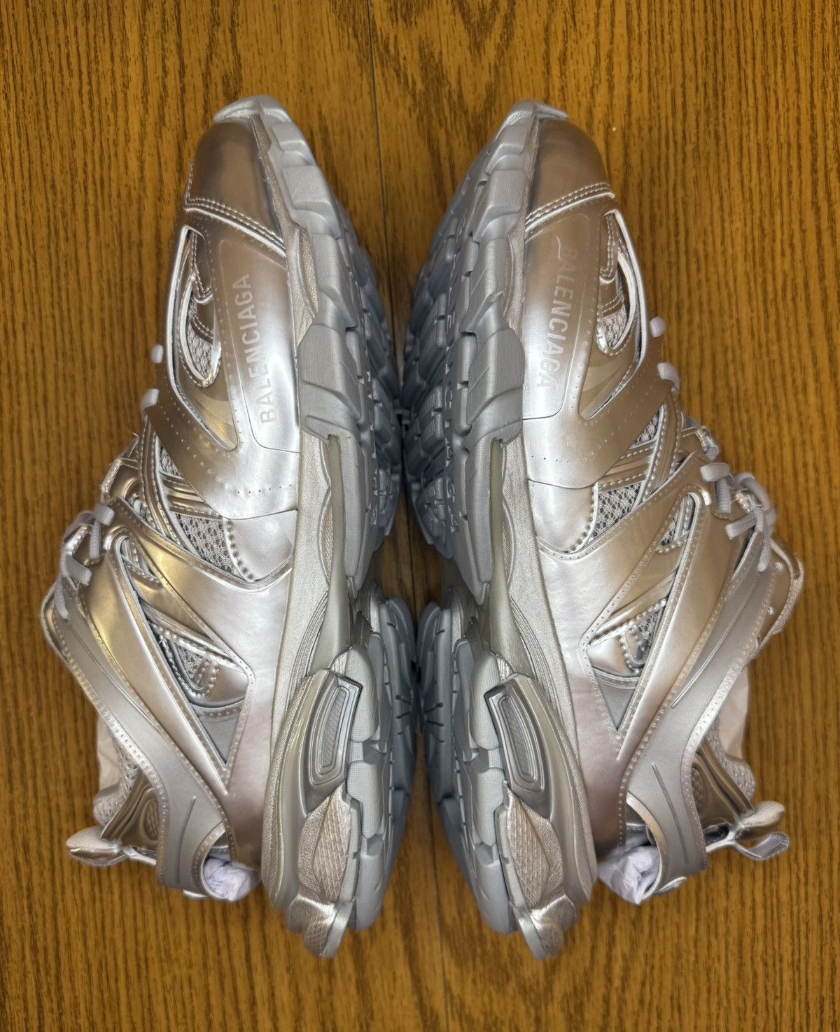 Balenciaga Balenciaga Track Sneaker (Metallic) Size US 9 / EU 42 - 3 Thumbnail