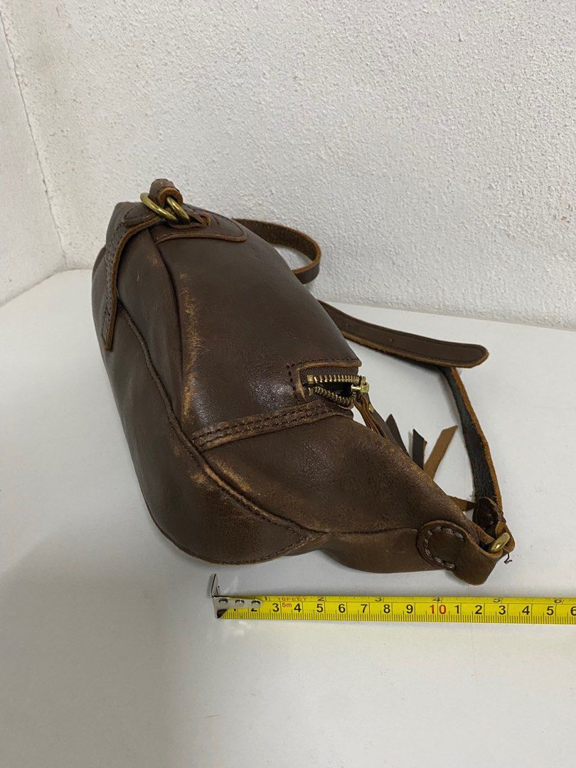 Leather H 1203 Mano Fece Japan Leather Sling Bag Size ONE SIZE - 5 Thumbnail