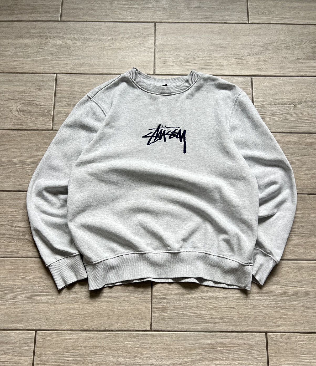 Stussy Stussy Big Logo Gray Sweatshirt S Size Size US S / EU 44-46 / 1 - 2 Thumbnail
