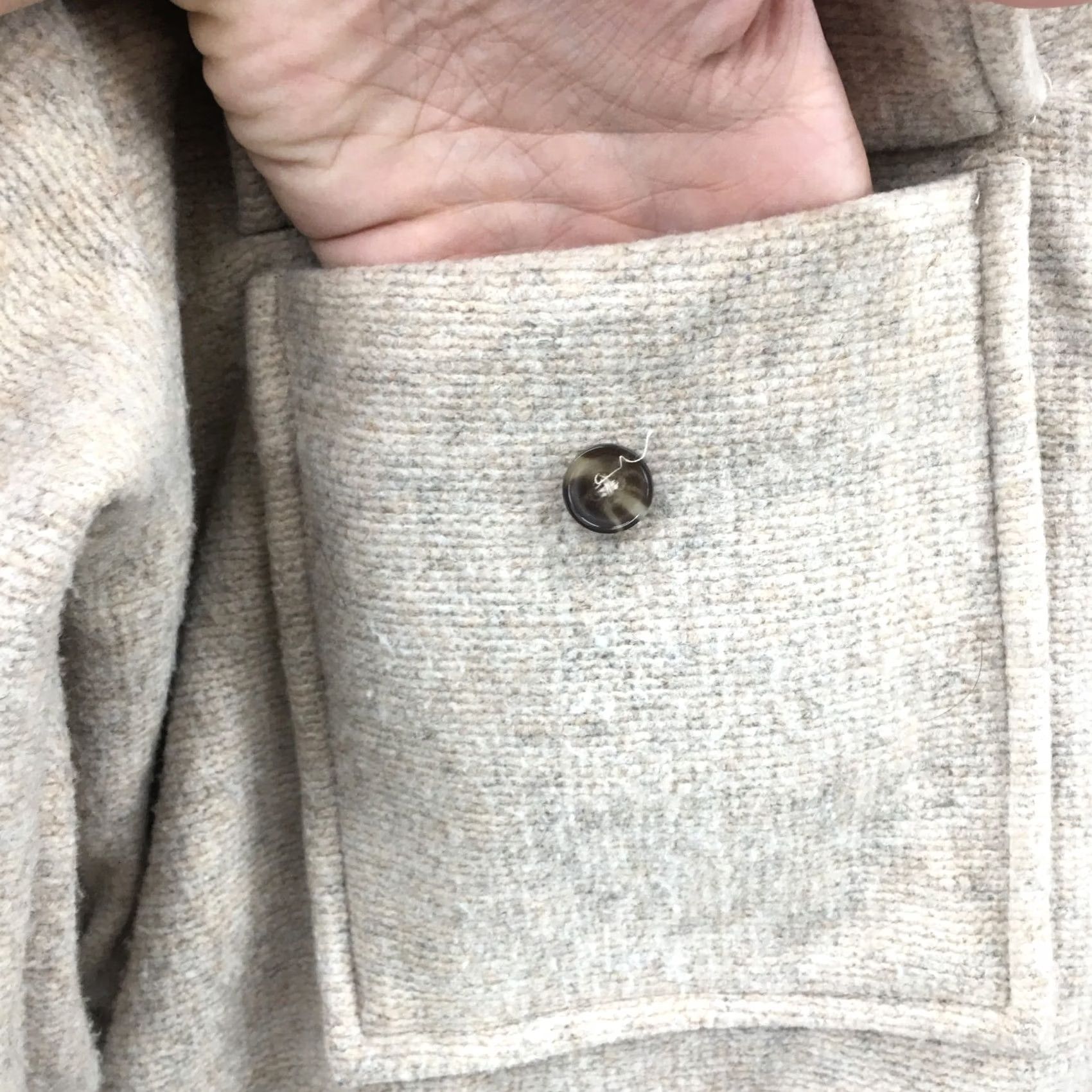 Banana Republic Banana Republic Button Up Jacket Womens XS Beige Long Sleeve Pockets Collared Size XS / US 0-2 / IT 36-38 - 6 Thumbnail