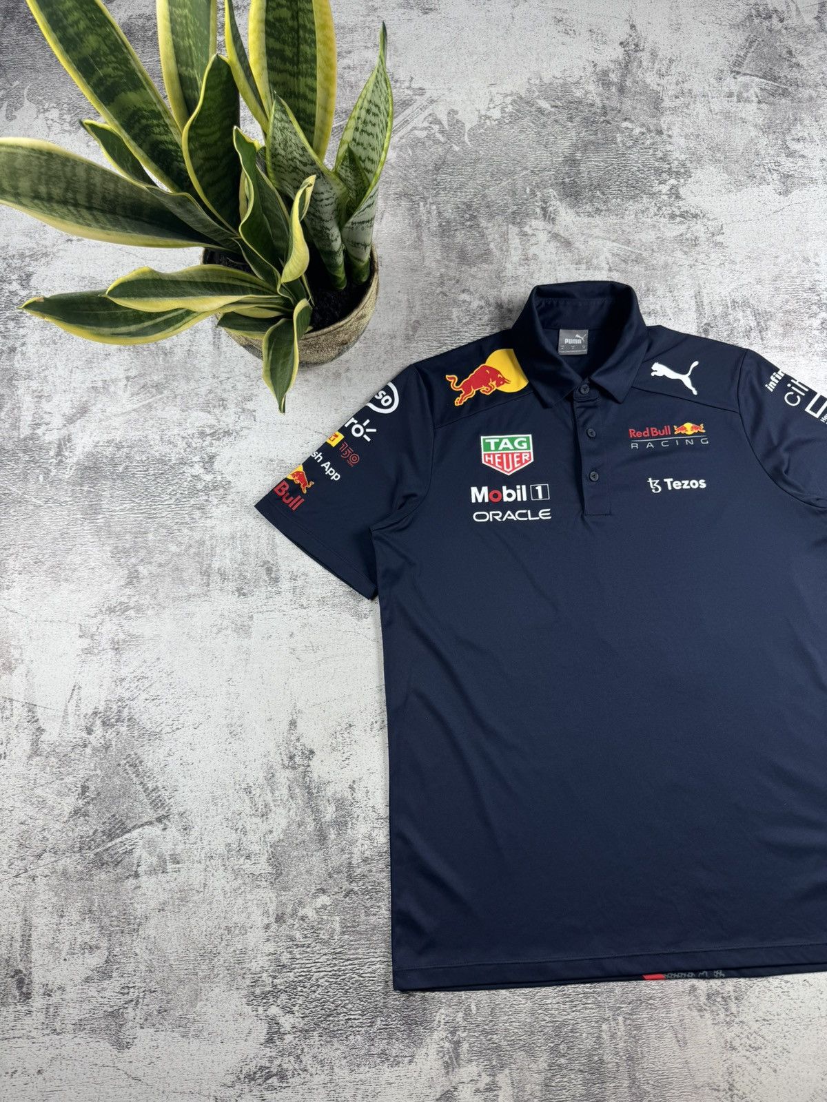 Red Bull Red Bull Puma Medium Blue 2021 Moto Racing Formula 1 T Shirt Men’s Tee Jersey Size US M / EU 48-50 / 2 - 3 Thumbnail