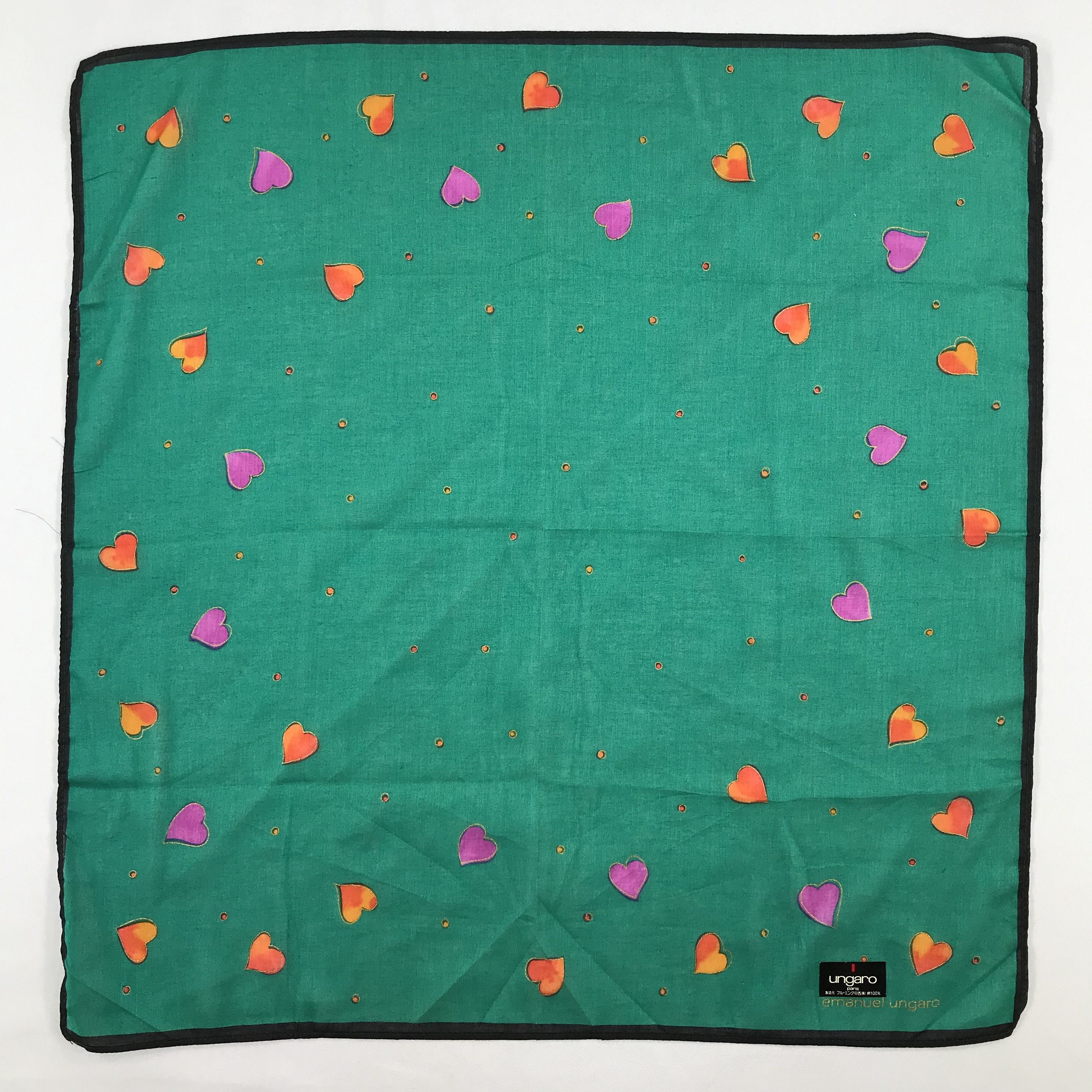 Emanuel Ungaro × Vintage Ungaro Bandana / Handkerchief / Neckerchief - S2270 Size ONE SIZE - 1 Thumbnail