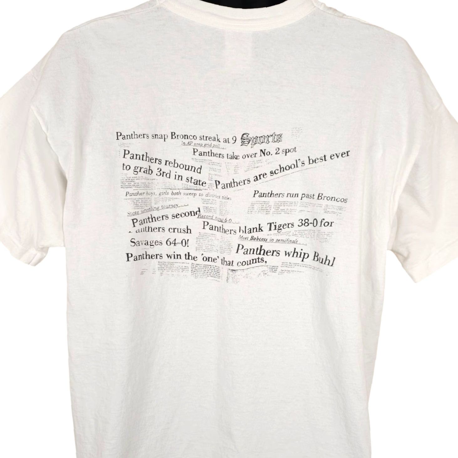 Fruit Of The Loom VINTAGE Snake River Panthers T Shirt Mens 2XL White 90s Made In USA 1981 Fruit of the Loom Mens T-Shirt Shirts Size US XXL / EU 58 / 5 - 2 Thumbnail