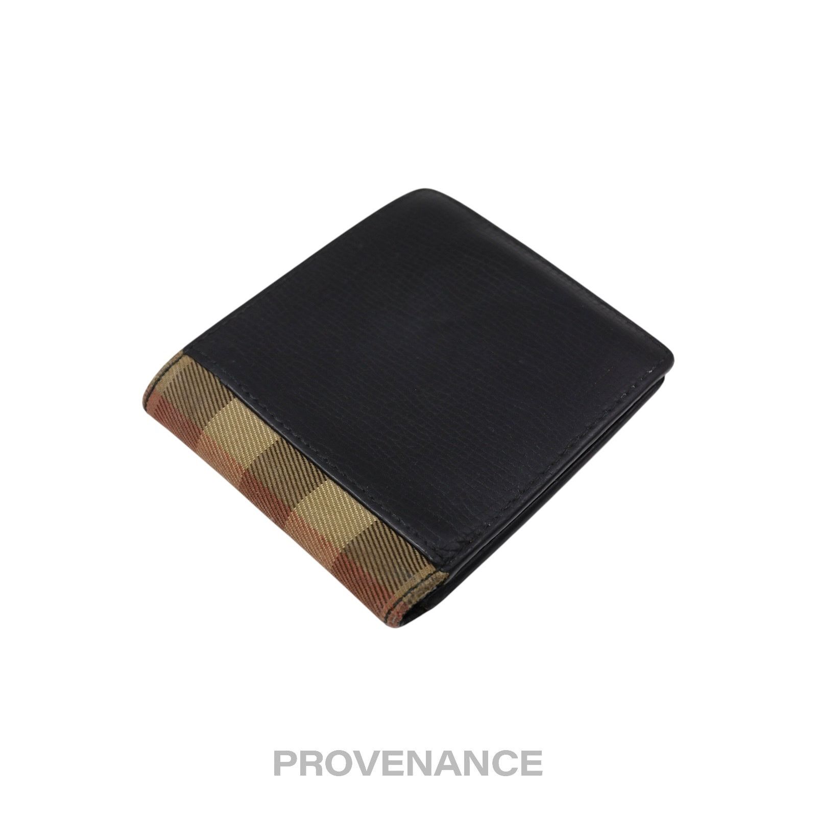 Burberry 🔴 Burberry Bifold Wallet - Nova Check Navy Leather Size ONE SIZE - 4 Thumbnail