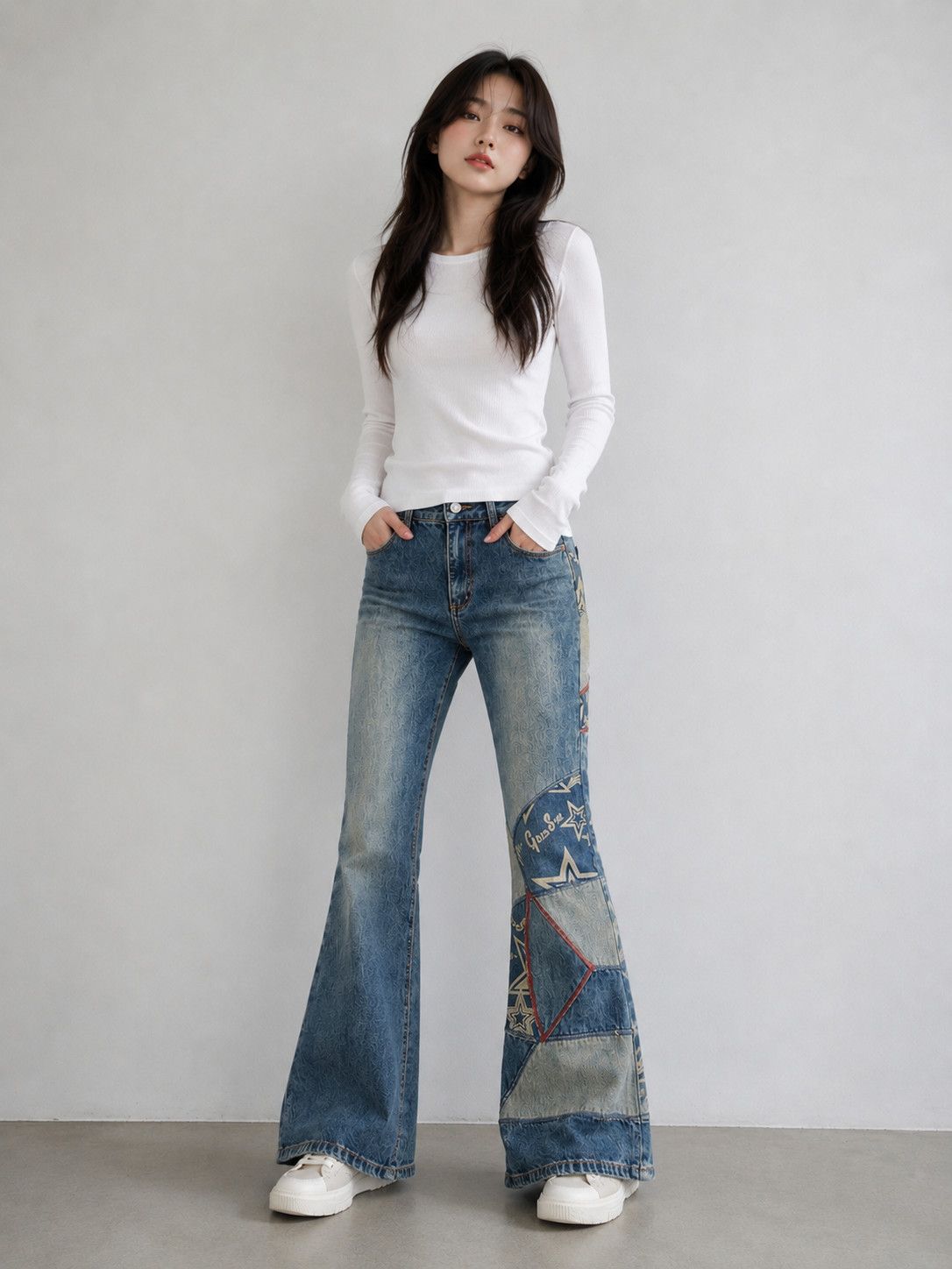 Japanese Brand Flared 🔥🔥 Vintage Japanese Jouer Aux Flare Denim Pant Size 32" / US 10 / IT 46 - 1 Thumbnail