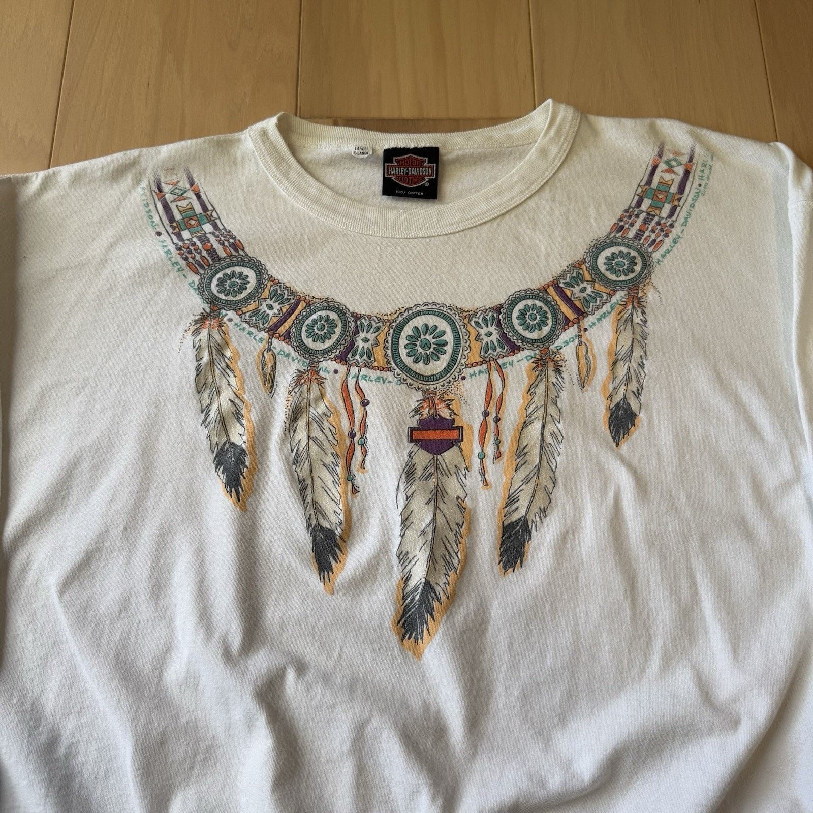 Harley Davidson Vintage Harley Davidson Shirt L/XL White Long Sleeve 90s Size US L / EU 52-54 / 3 - 3 Thumbnail