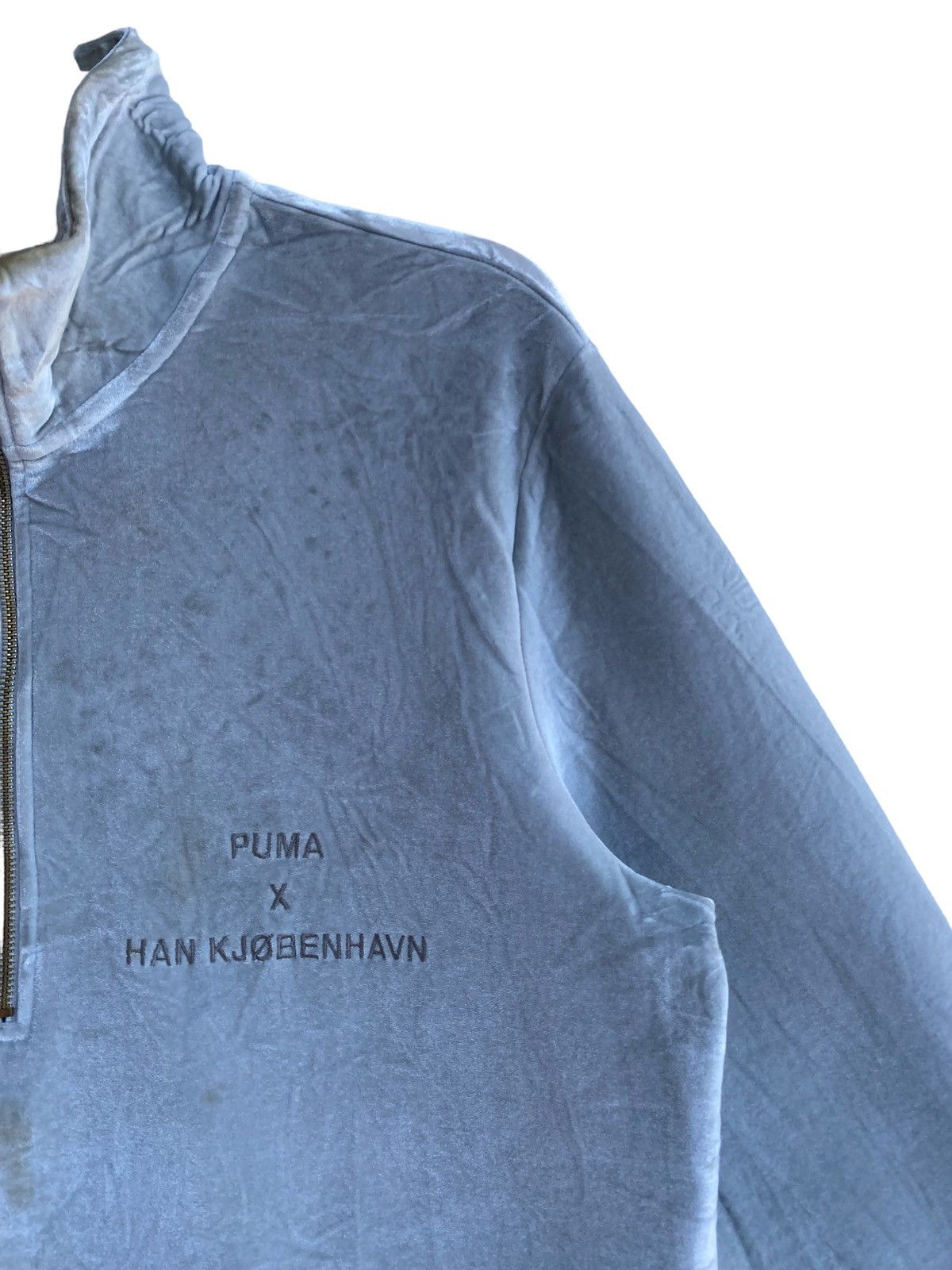 Han Kjobenhavn × Puma Rare Han Kjobenhavn for Puma metalic grey velvet track top Size US M / EU 48-50 / 2 - 2 Thumbnail