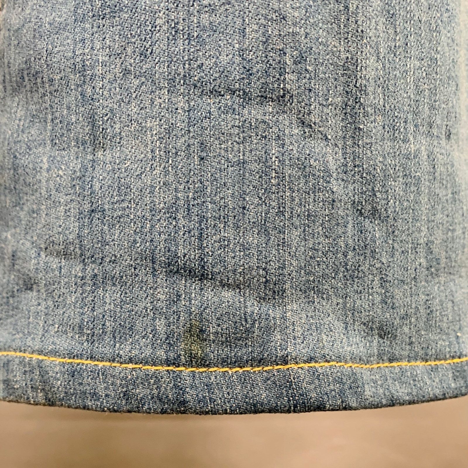 Other 29 Blue Cotton Blend Washed Five Pockets Flared Jeans Size 29" - 4 Thumbnail