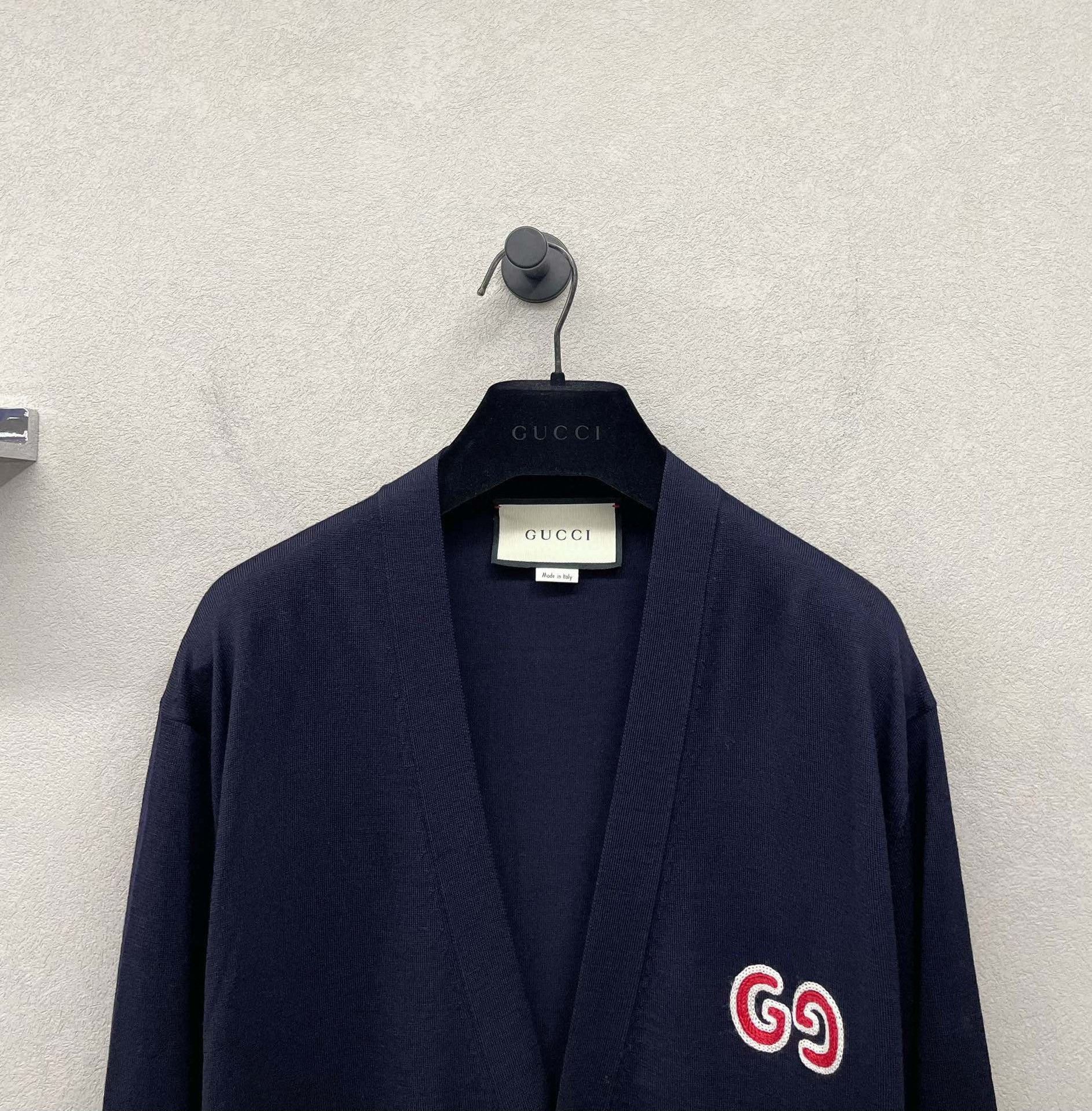 Gucci Gucci Dark blue knitted cardigan sweater 2501-Nextarrow Size US XL / EU 56 / 4 - 4 Thumbnail