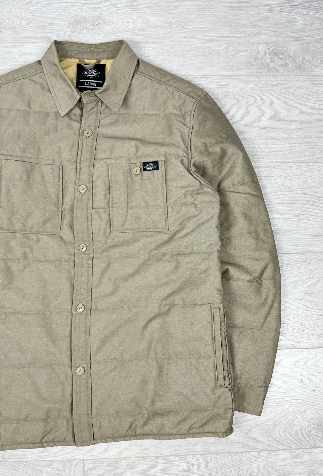 Dickies Dickies Beige Quilted Jacket Size US L / EU 52-54 / 3 - 2 Thumbnail