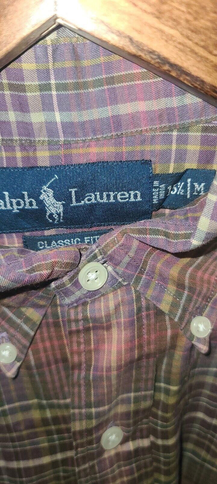 Lauren Ralph Lauren Ralph Lauren Men's Shirt Medium 15 1/2 Classic Fit Plaid Size US M / EU 48-50 / 2 - 3 Thumbnail