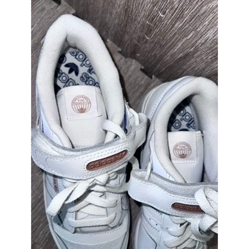 Adidas Adidas Women's Forum Low Sneakers White Rose Gold Size 8.5 Size US 8.5 / IT 38.5 - 2 Thumbnail