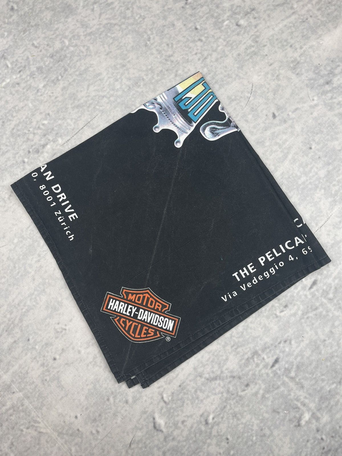 Harley Davidson × Vintage Harley Davidson scarf Love Ride 2001 red Pelican Size ONE SIZE - 2 Thumbnail