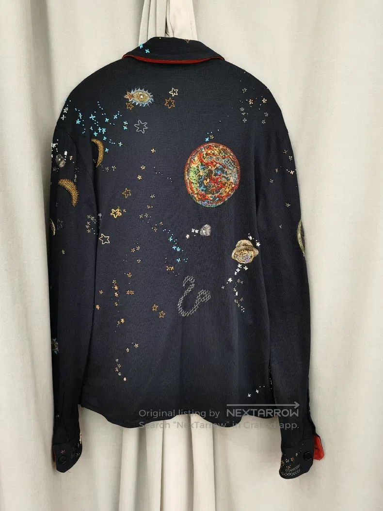 Valentino Valentino Cosmic starry sky three-dimensional embroidered Size US M / EU 48-50 / 2 - 3 Thumbnail