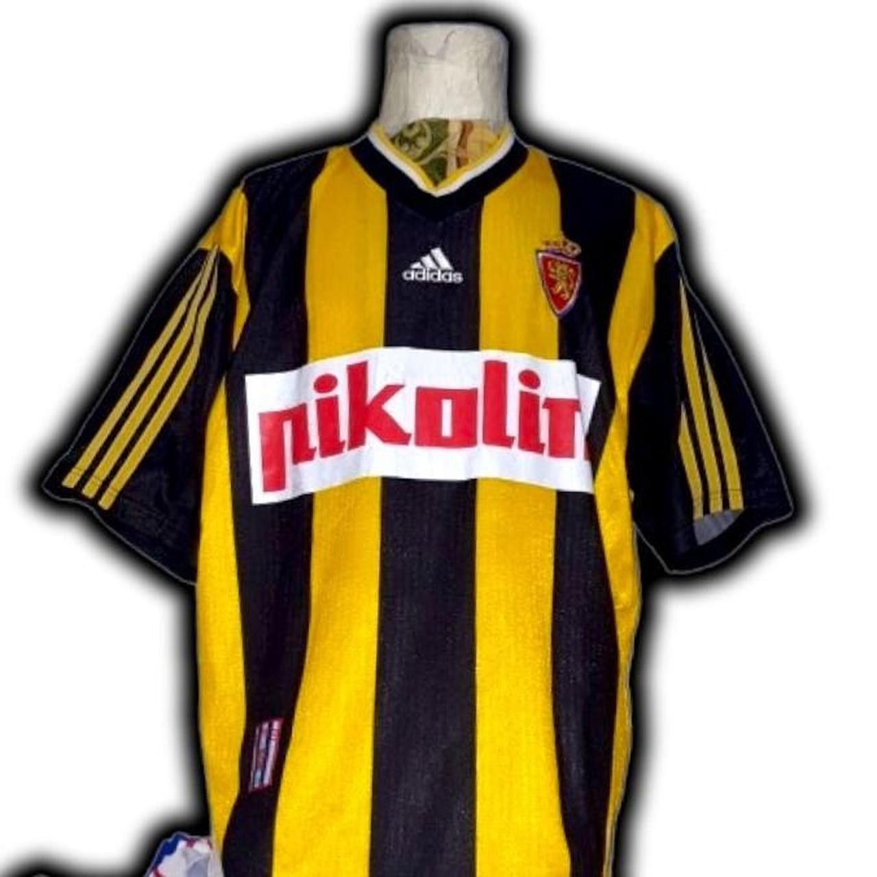 Adidas Real Zaragoza Spain 1998 1999 Away Shirt Jersey Size US XL / EU 56 / 4 - 1 Thumbnail