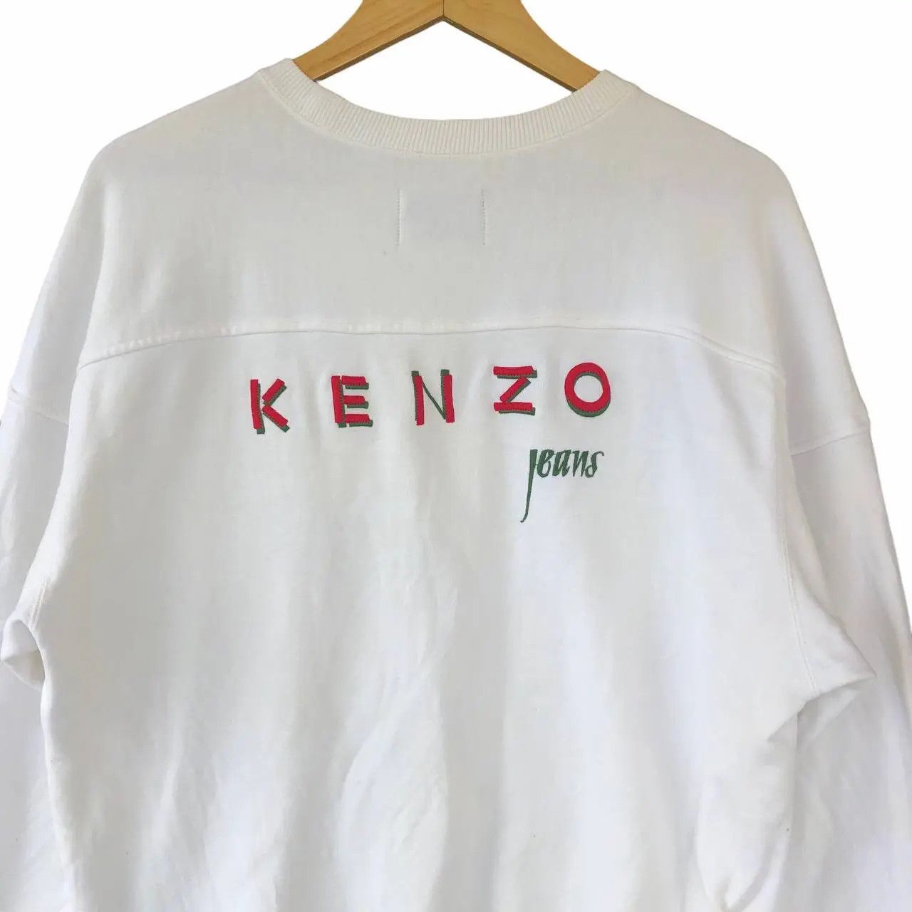 Kenzo Vtg KENZO PARIS JAPAN Stock Logo Embroidery Sweatshirt Size L / US 10 / IT 46 - 2 Thumbnail