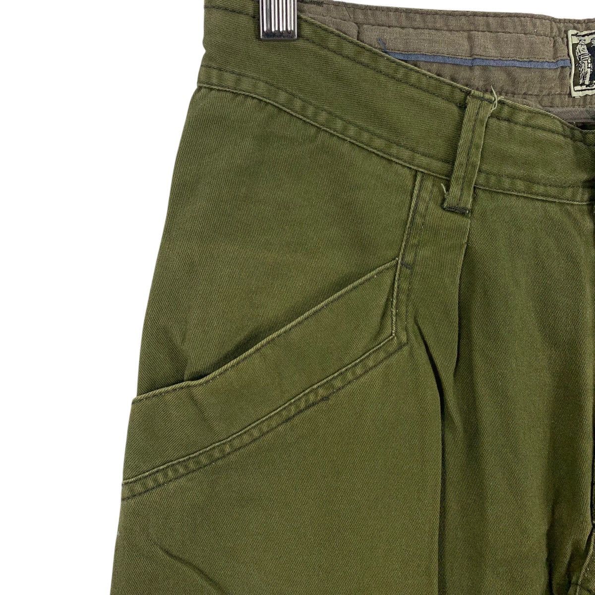 Japanese Brand SURPLUS SEMINARY Army colour cargo pants Size US 31 - 6 Thumbnail