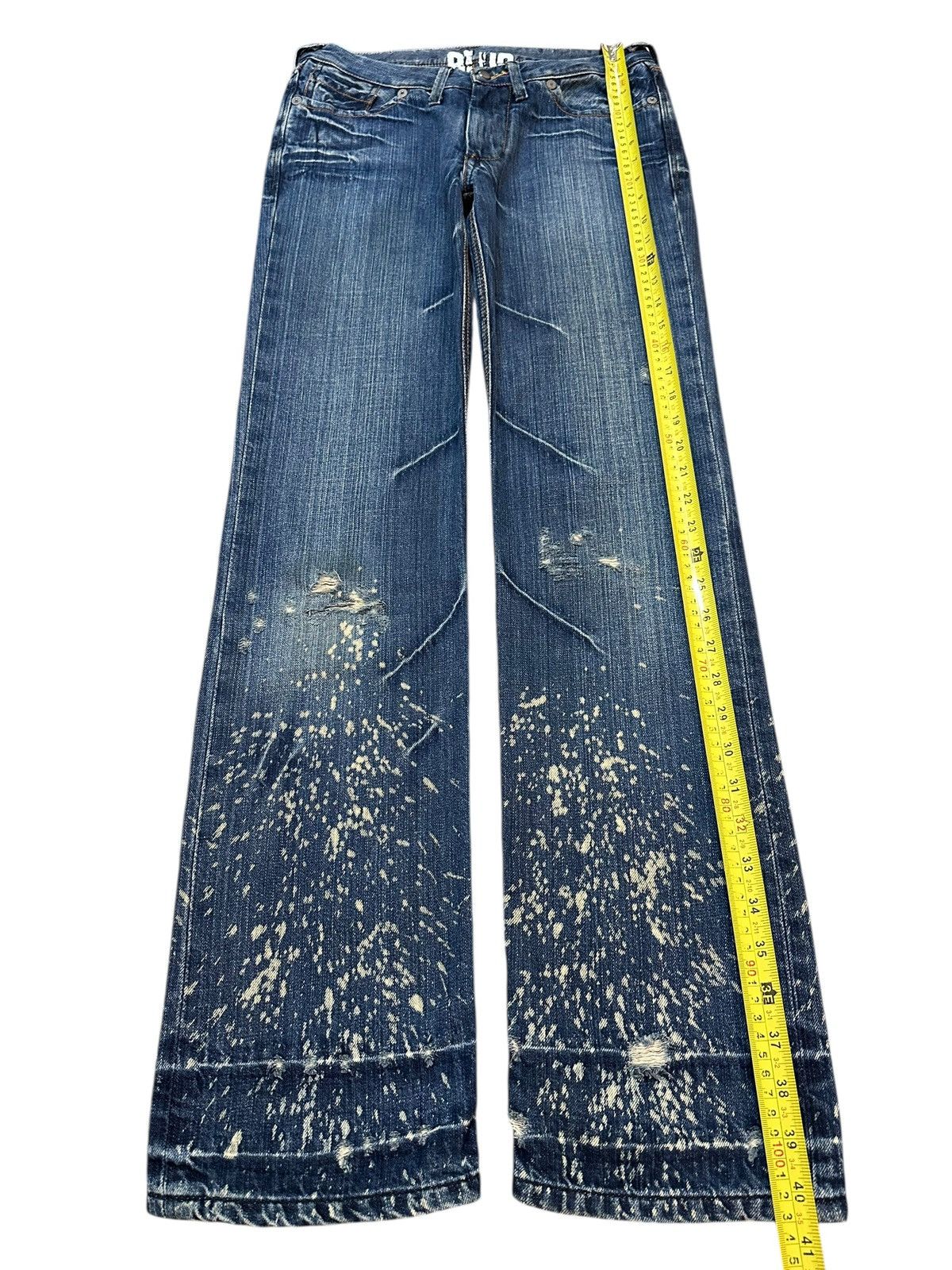 Japanese Brand Vintage Japanese Brand Faded Wash Paint Splatter Style Jeans Size US 28 / EU 44 - 12 Thumbnail