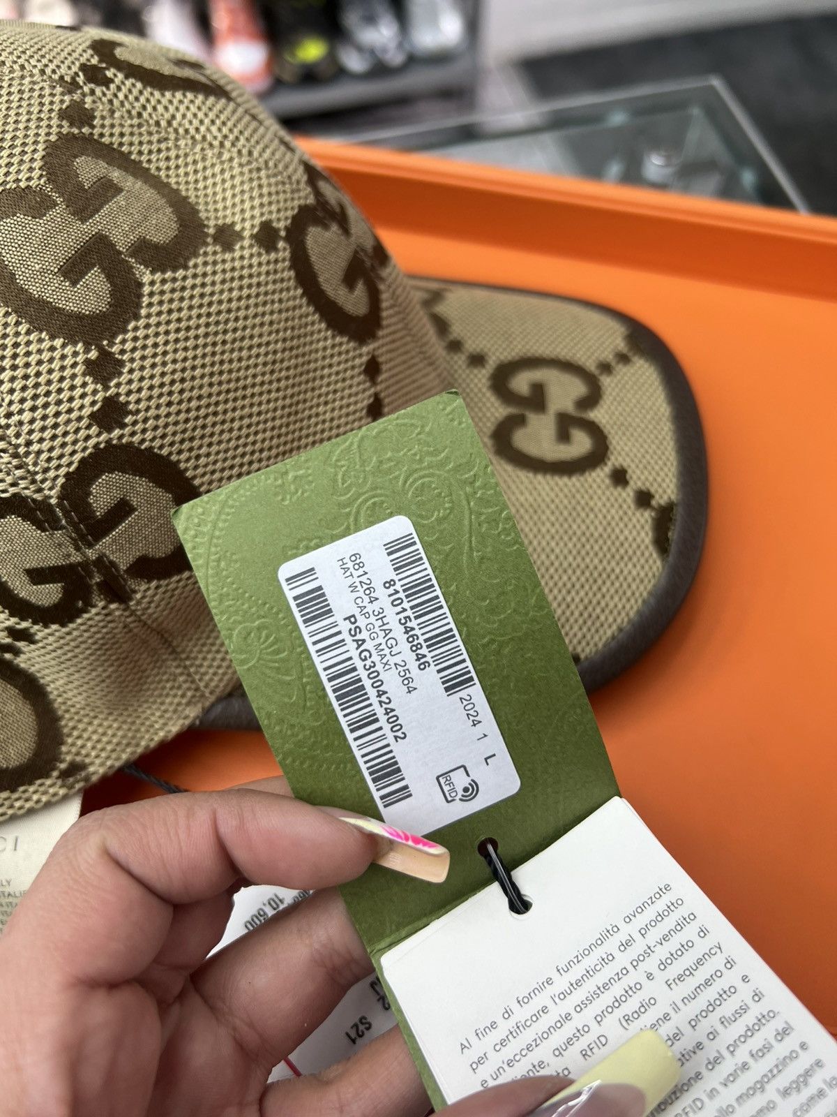 Gucci Gucci Jumbo GG Monogram Baseball Hat Size ONE SIZE - 10 Thumbnail